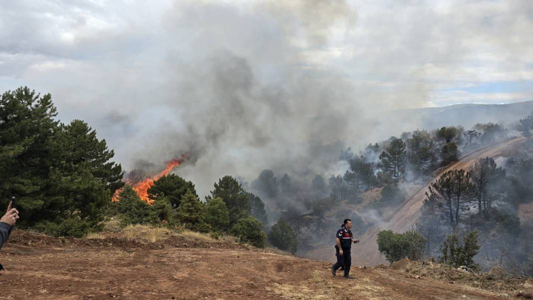Konya Derbent’te orman yangını çıktı 17